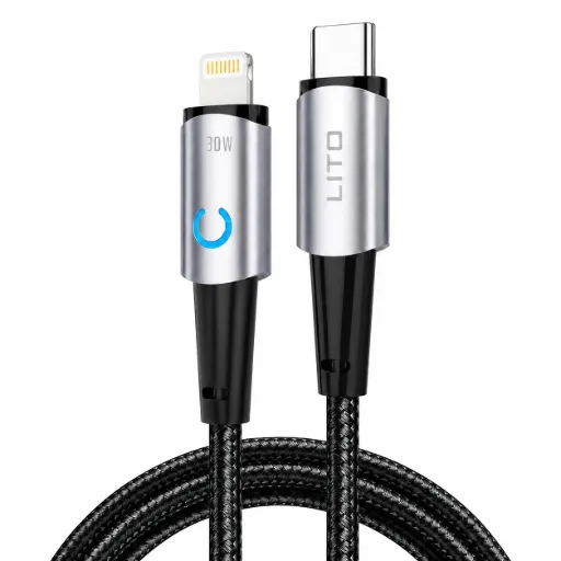 Braided cable with indicator